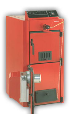 Baxi-roca P 30 de 4 elementos de 11 Kw. leña/ 14,88 Kw carbón / 23,26 Kw para gasóleo (caldera para biomasa de policombustibles)