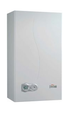 Ferroli ECONCEPT Tech 25 A N de 26,6 KW con kit de salida de gases para reposición (caldera GLP mural estanca solo calefacción de condensación)