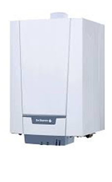De-dietrich NANEO EMC M 24 estanca sólo calefacción de condensación de 15,8 kw, con plantilla y kit de evacuación (caldera GN mural estanca solo calefacción de condensación)