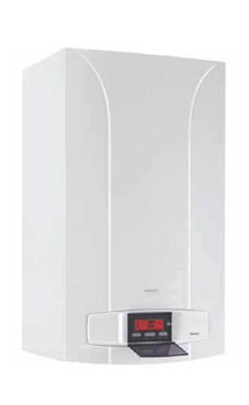 Baxi-roca NOVANOX 24/24 F  de 24KW con placa de conexiones y kit salida de humos (caldera GN mural estanca de bajo nox clase 5 mixta)