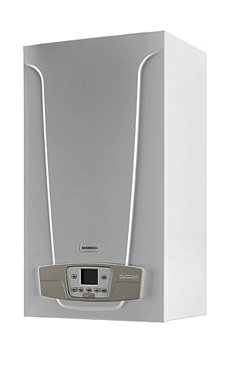 Baxi-roca PLATINUM COMPACT 28/28 F  ECO de 28 KW con placa de conexiones y kit salida de humos (caldera gas propano mural estanca mixta de condensación)