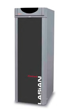 Lasian CLIMATRONIC AV 30 de pie de 27 Kw. mixta depósito inoxidable kit combustión estanca opcional (caldera para gasoil de tiro natural)