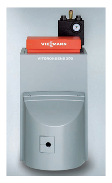 Viessmann VITORONDENS 200-T BR2A 28,9 de pie de 27-28,9 Kw solo calefacción con regulación vitotronic 200 KO2B quemador vitoflame 300 presurizado (para estanco coaxial consultar) (caldera para gasoil estanca condensación)