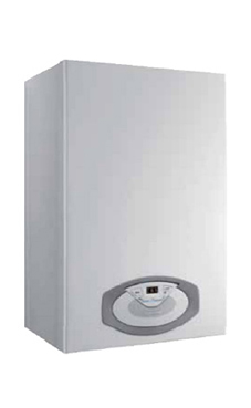 Ariston CLAS B PREMIUM 35 FF EU con acumulación integrada y función auto de 35 KW con barra de conexiones y kit de avac. (caldera GLP mural estanca mixta de condensación)