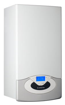 Ariston GENUS PREMIUM EVO 24 FF EU  con función auto top e info top 25 KW con kit de 3 grifos y kit de evac. (caldera GLP mural estanca mixta de condensación)
