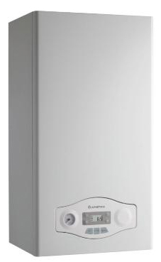 Ariston EGIS PLUS 24 FF  de 24 KW con barra de conexiones y kit de evac. (caldera GN mural estanca mixta)