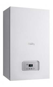 Saunier-duval THELIA CONDENS 25 de 19,1-25,2 KW (calefacción y acs) con placa de conexiones y ventosa (caldera GN mural estanca mixta de condensación)