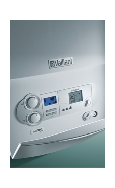 Vaillant TURBO TEC PLUS de 24/28 KW  (VMW  ES 24/282/4-5) con plantilla y kit evac (caldera gas propano mural estanca mixta)