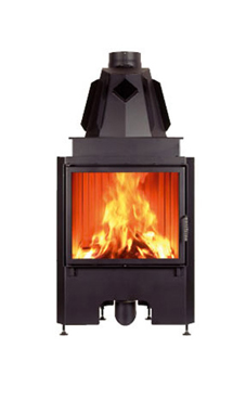 EDILKAMIN modelo AIRFIRE PLANO de 10 Kw tiro natural.Salida humos hembra Ø 20 cm.