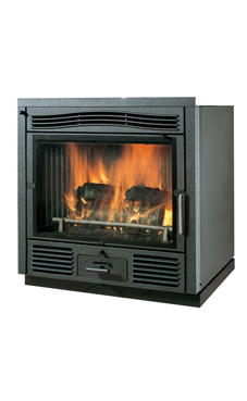 EDILKAMIN modelo PIANA V 12 Kw.ventilación forzada frontal y fuego de fundición
