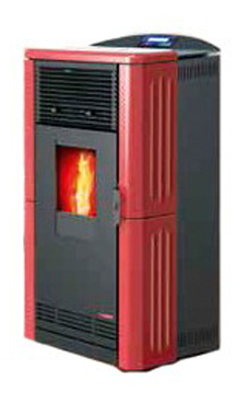 LASIAN modelo ETNA de  3,9 a 8,2 Kw. calentamiento mediante aire de 8,2 KW de potencia térmica máxima. Capacidad de calentamiento de 140 m3 (modelos en burdeos y beige)  con mando a distancia.