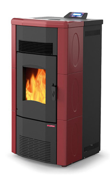 LASIAN modelo FUJI de  3,8 a 10 Kw. calentamiento mediante aire de 10 KW de potencia térmica máxima. Capacidad de calentamiento de 170 m3 (modelos en burdeos y beige)  con mando a distancia.