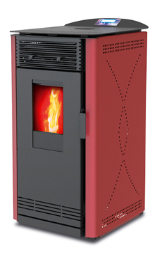 LASIAN modelo LASCAR de  3,9 a 8,2 Kw. calentamiento mediante aire de 8,2 KW de potencia térmica máxima. Capacidad de calentamiento de 140 m3 (modelos en burdeos, negra, gris y beige)  con mando a distancia.