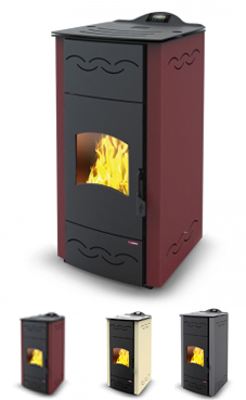 LASIAN modelo BORA de 6,2 a 18 Kw.  calentamiento mediante agua, de 18 KW de potencia térmica máxima. Capacidad de calentamiento de 310 m3 (modelos en burdeos, beige y gris) sin sistema de limpieza automático de quemador, revestimiento de acabado epoxi.
