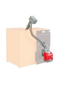 Ferroli Quemador pellets modelo SUN P 7  de 34,10 Kw, con tubo flexible de carga para instalación en calderas de leña( con el accesorio puerta de transformación SFL3 y SFL 4 a pellets) (caldera para biomasa de pellets)