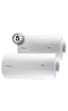 Domusa HYDRO 100 H PLUS de 100 litros para instalación horizontal acumulador esmaltado con anodo de magnesio de grandes dimensiones, resistencia directa. 5 años de garantía.