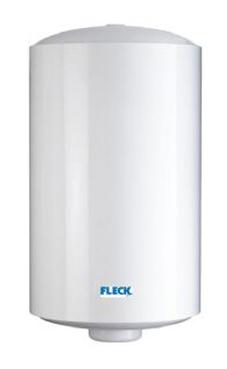 Fleck ELBA 200 de 200 litros de capacidad, recubrimiento vitifricado, garantía total de 2 años, 3 años en recambios y 5 años en el calderin.